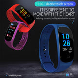 Maxbell M6 Smart Color Screen Bluetooth Bracelet Heart Rate Blood Pressure Deep Blue - Aladdin Shoppers
