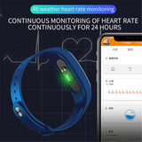 Maxbell M6 Smart Color Screen Bluetooth Bracelet Heart Rate Blood Pressure Deep Blue - Aladdin Shoppers