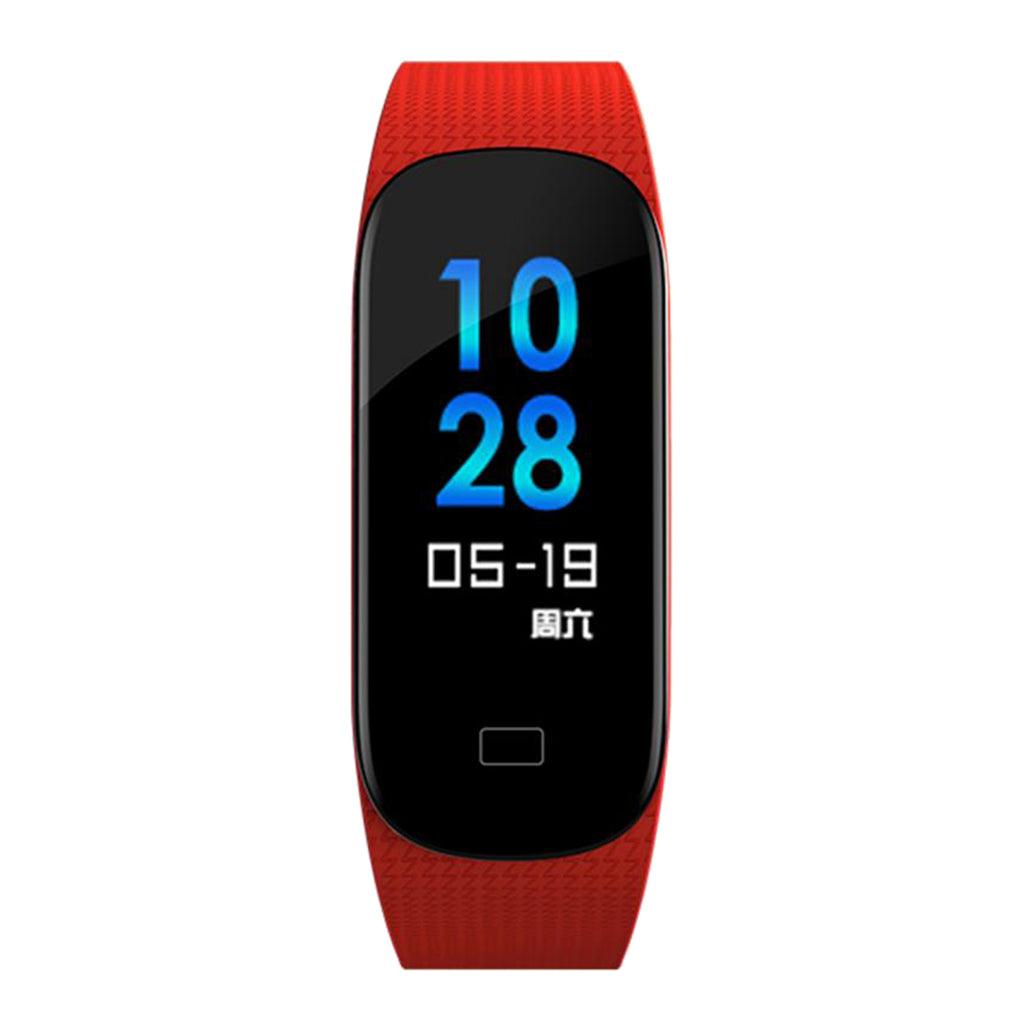 Maxbell M6 Smart Color Screen Bluetooth Bracelet Heart Rate Blood Pressure Red - Aladdin Shoppers