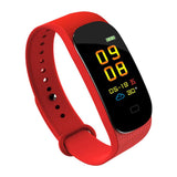 Maxbell M6 Smart Color Screen Bluetooth Bracelet Heart Rate Blood Pressure Red - Aladdin Shoppers