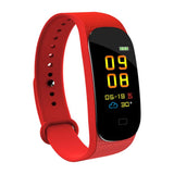 Maxbell M6 Smart Color Screen Bluetooth Bracelet Heart Rate Blood Pressure Red - Aladdin Shoppers