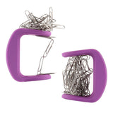 Maxbell Magnetic Silicone Paper Clip Swinging Holder Office Desk Organizer Purple - Aladdin Shoppers