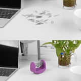 Maxbell Magnetic Silicone Paper Clip Swinging Holder Office Desk Organizer Purple - Aladdin Shoppers