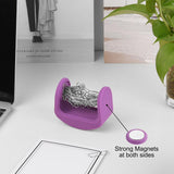 Maxbell Magnetic Silicone Paper Clip Swinging Holder Office Desk Organizer Purple - Aladdin Shoppers
