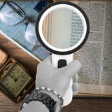 Maxbell Magnification 30X Round Lens Handheld Magnifier Glass for Reading Science - Aladdin Shoppers