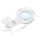 Maxbell Magnification 30X Round Lens Handheld Magnifier Glass for Reading Science - Aladdin Shoppers