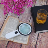 Maxbell Magnification 30X Round Lens Handheld Magnifier Glass for Reading Science - Aladdin Shoppers