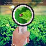 Maxbell Magnification 30X Round Lens Handheld Magnifier Glass White - Aladdin Shoppers