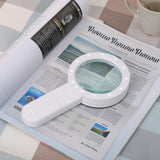 Maxbell Magnification 30X Round Lens Handheld Magnifier Glass White - Aladdin Shoppers