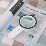 Maxbell Magnification 30X Round Lens Handheld Magnifier Glass White - Aladdin Shoppers