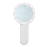 Maxbell Magnification 30X Round Lens Handheld Magnifier Glass White - Aladdin Shoppers