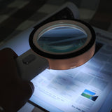 Maxbell Magnification 30X Round Lens Handheld Magnifier Glass White - Aladdin Shoppers