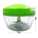 Maxbell Manual Food Grater Vegetable Chopper Hand Pull Cutter Kitchen Gadgets Green - Aladdin Shoppers