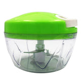 Maxbell Manual Food Grater Vegetable Chopper Hand Pull Cutter Kitchen Gadgets Green - Aladdin Shoppers