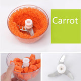 Maxbell Manual Food Grater Vegetable Chopper Hand Pull Cutter Kitchen Gadgets Green - Aladdin Shoppers