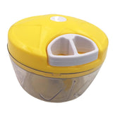 Maxbell Manual Food Grater Vegetable Chopper Hand Pull Cutter Kitchen Gadgets Yellow - Aladdin Shoppers