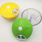 Maxbell Manual Food Grater Vegetable Chopper Hand Pull Cutter Kitchen Gadgets Yellow - Aladdin Shoppers