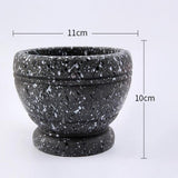 Maxbell Manual Garlic Press Pepper Condiment Bowl Mortar Grinder Base Granite - Aladdin Shoppers