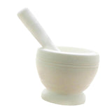 Maxbell Manual Garlic Press Pepper Condiment Bowl Mortar Grinder Base White - Aladdin Shoppers