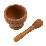 Maxbell Manual Garlic Press Pepper Condiment Bowl Mortar Grinder Base Wooden B - Aladdin Shoppers