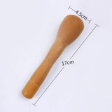 Maxbell Manual Garlic Press Pepper Condiment Bowl Mortar Grinder Base Wooden B - Aladdin Shoppers