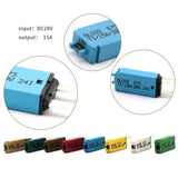 Maxbell Manual Resettable 15A Circuit Breaker Fuse 12V-24V Automotive Auto Car Truck - Aladdin Shoppers