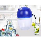 Maxbell Manual Sand Ice Crusher Ice Cream Blender Grinder Chopper Blue - Aladdin Shoppers