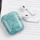 Maxbell Marble Hard Earphone Case Bag Protective Cover Shell For AirPod 1/2 Gen S07 - Aladdin Shoppers