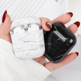 Maxbell Marble Hard Earphone Case Bag Protective Cover Shell For AirPod 1/2 Gen S07 - Aladdin Shoppers