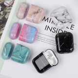 Maxbell Marble Hard Earphone Case Bag Protective Cover Shell For AirPod 1/2 Gen S09 - Aladdin Shoppers