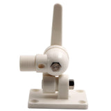 Maxbell Marine Boat Adjustable Ratchet Bracket Antenna Deck Mount Base Nylon White - Aladdin Shoppers
