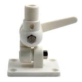 Maxbell Marine Boat Adjustable Ratchet Bracket Antenna Deck Mount Base Nylon White - Aladdin Shoppers