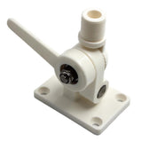 Maxbell Marine Boat Adjustable Ratchet Bracket Antenna Deck Mount Base Nylon White - Aladdin Shoppers