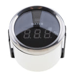 Maxbell Marine Digital Water Level Gauge 0-190ohm 52mm 316L Black Chrome - Aladdin Shoppers