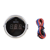Maxbell Marine Digital Water Level Gauge 0-190ohm 52mm 316L Black Chrome - Aladdin Shoppers