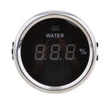 Maxbell Marine Digital Water Level Gauge 0-190ohm 52mm 316L Black Chrome - Aladdin Shoppers
