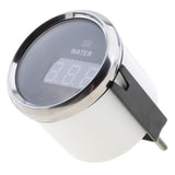 Maxbell Marine Digital Water Level Gauge 0-190ohm 52mm 316L Black Chrome - Aladdin Shoppers