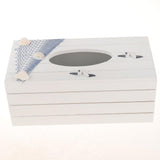 Maxbell Mediterranean Vintage Creative Tissue Box Wooden Sea Shell Tissue Holder C - Aladdin Shoppers
