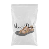 Maxbell Men Breathable Faux Leather Outdoor Non-Slip Beach Shoes Slippers 45 Brown - Aladdin Shoppers