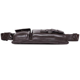Maxbell Men Leather Pack Pocket Travel Waist Belt Bag Cell Phone Pouch Bag Coffee - Aladdin Shoppers