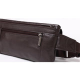 Maxbell Men Leather Pack Pocket Travel Waist Belt Bag Cell Phone Pouch Bag Coffee - Aladdin Shoppers