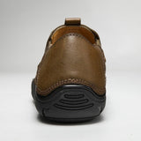 Maxbell Men Outdoor Casual Non Slip Lowtop Leather Shoes 38 Khaki - Aladdin Shoppers