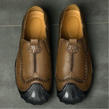 Maxbell Men Outdoor Casual Non Slip Lowtop Leather Shoes 40 Khaki - Aladdin Shoppers