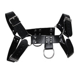 Maxbell Men's Adjustable Leather Body Chest Half Harness Belt O ring Buckle Strap - Aladdin Shoppers