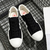 Maxbell Men's Canvas Shoes Low Cut Sneakers Lace Up Breathable Flat Shoes Black41 - Aladdin Shoppers