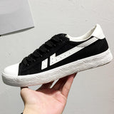 Maxbell Men's Canvas Shoes Low Cut Sneakers Lace Up Breathable Flat Shoes Black41 - Aladdin Shoppers