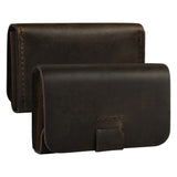 Maxbell Men Slim Credit Card Holder Faux Leather Wallet Coin Pocket Money Bag Dark Brown - Aladdin Shoppers