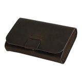 Maxbell Men Slim Credit Card Holder Faux Leather Wallet Coin Pocket Money Bag Dark Brown - Aladdin Shoppers