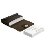 Maxbell Men Slim Credit Card Holder Faux Leather Wallet Coin Pocket Money Bag Dark Brown - Aladdin Shoppers