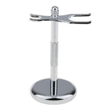 Maxbell Men Stainless Steel Shaving Display Stand Rack Shave Brush Holder Double ends - Aladdin Shoppers